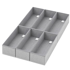 Sekey Schubladen Organizer 2er Set – 17,5 × 41 × 11 cm, faltbare Stoffboxen aus Vlies, ohne Fächer