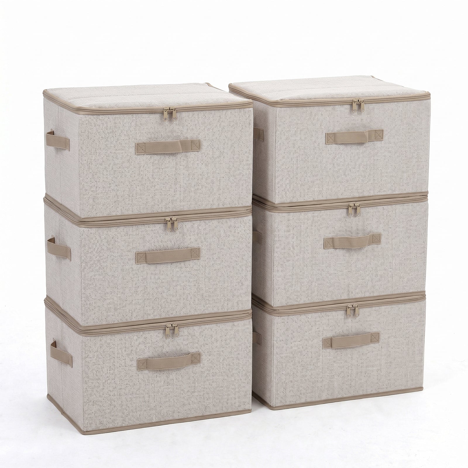 Sekey Aufbewahrungsboxen mit Deckel & Griffen – Faltbare Stoffboxen Or – sekeymall