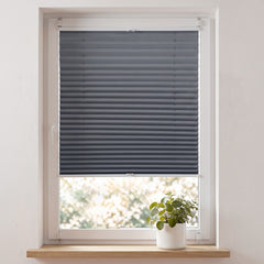 Sekey Plissee ohne Bohren Klemmfix – Lichtschutz & Sichtschutz für Fenster und Tür | Dunkelgrau