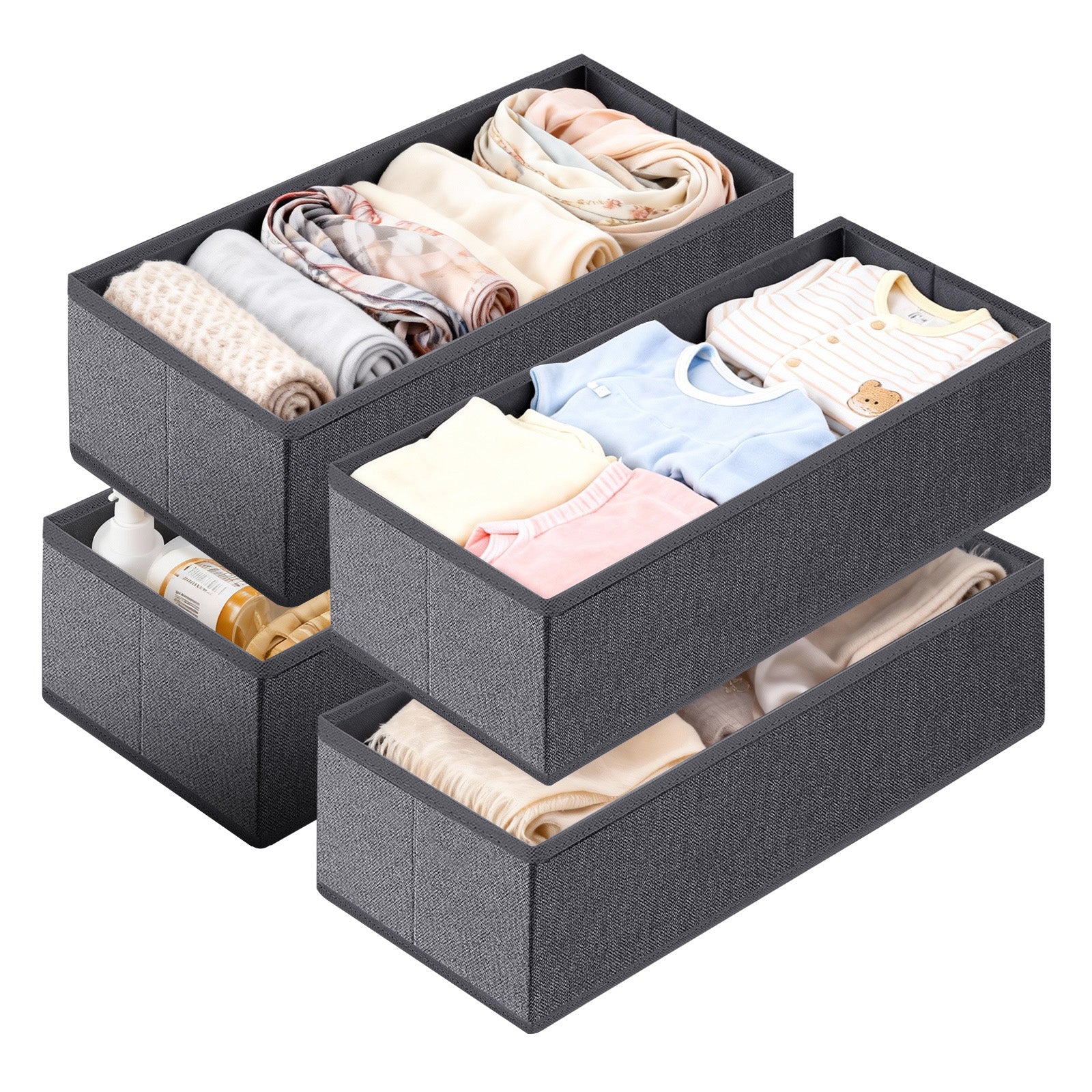 Sekey Schubladen-Organizer Set Vliesstoff, 2 Größen (19×40×11 cm & 22× – sekeymall