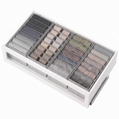 Sekey Schubladen Organizer – 22 × 51 × 11 cm, je 8 Fächer, faltbare Stoffboxen für Unterwäsche & Socken