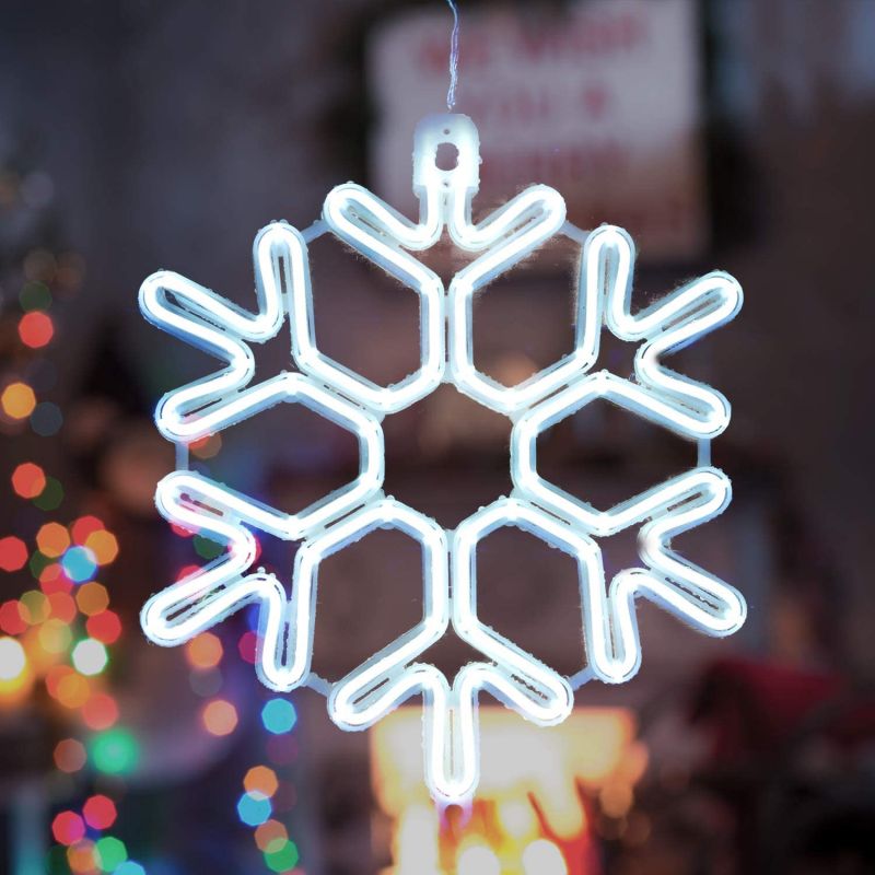 Salcar 40 cm LED snowflake neon light