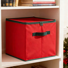 Salcar Aufbewahrungsbox für Weihnachtskugeln – 64 Fächer, stabile Kartontrenner, faltbare Aufbewahrungskiste für Christbaumschmuck & Weihnachtsdeko