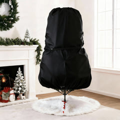 Salcar SALCAR Weihnachtsbaum Aufbewahrung 138 × 185 cm – Weihnachtsbaumtasche für Bäume bis 2,4 m, mit Schnallen, Kordelzug & Kartenschlitz, Wasserdicht & Reißfest