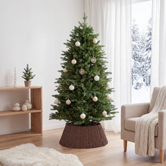 Salcar Weihnachtsbaumkorb aus Papierkordel – Braun, 40/60 cm oder 50/68 cm