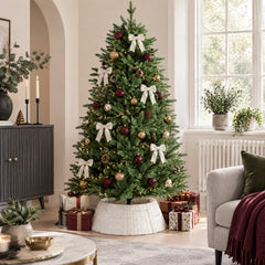 Salcar Weihnachtsbaumkorb aus Papierkordel – Weiß, 40/60 cm oder 50/68 cm