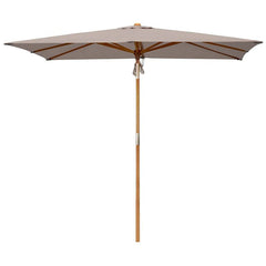 Sekey 300 x 200 cm wooden parasol rectangular, sun protection UV50+