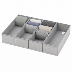 Sekey Schubladen Organizer 2er Set – 17,5 × 41 × 11 cm, faltbare Stoffboxen aus Vlies, ohne Fächer