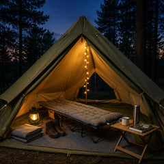 Salcar Klappbares Campingbett mit Matratze – 190 × 71 cm, 14 Standbeine, bis 250 kg, Gästebett & Feldbett