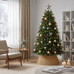 Salcar Weihnachtsbaumkorb aus Papierkordel – Natur, 40/60 cm oder 50/68 cm
