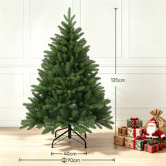 SALCAR Premium Artificial Christmas Tree 150cm/180cm/210cm – Nordmann Fir made of 100% PE, natural green, dimensionally and color stable, odorless, needle-free