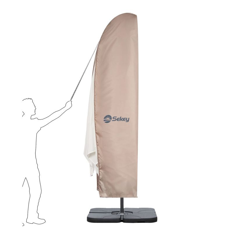 Sekey 280 x 30/81/46 cm protective cover for 400 cm cantilever umbrella, made of polyester fabric