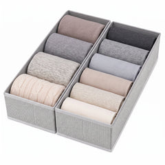 Sekey Schubladen Organizer 2er Set – 17,5 × 41 × 11 cm, faltbare Stoffboxen aus Vlies, ohne Fächer