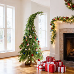 Salcar Artificial Christmas Tree with Wooden Stand – 100% PE, soft green &amp; lifelike – 120 cm / 150 cm, easy to care for &amp; stable