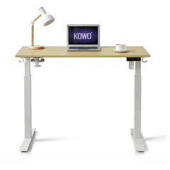 Kowo 120 cm Höhenverstellbarer Schreibtisch Elektrisch mit Touchscreen und Ladegerät Sekey