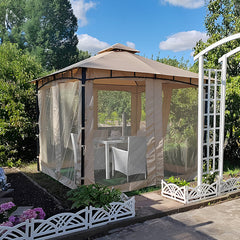 Sekey 245 x 150 x 250 cm Grillpavillon mit Ablage und Haken