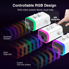 FIFINE USB/XLR Dynamic Microphone with Mute Button and Headphone Jack, AM8