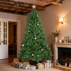 Salcar Artificial Christmas Tree made of 100% PE – Realistic fir branches, dense look &amp; stable metal stand – 150 / 180 / 210 cm
