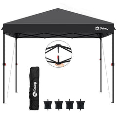 Sekey 300 x 300 cm Faltpavillon mit 4 Sandsäcken und Tragetasche