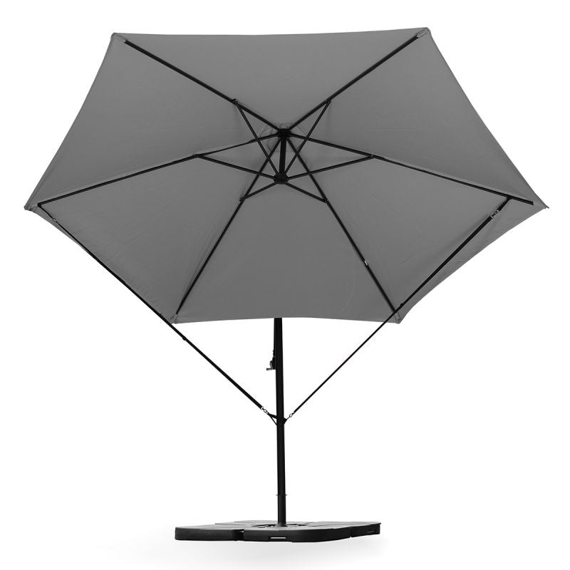 Sekey wind protection for cantilever umbrella