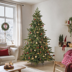 Salcar 180/210cm Artificial Christmas Tree, with 115/143 PE branches and 850/1332 PVC branches