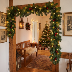 Salcar 3/5/10 m PVC Christmas garland with LED lights 