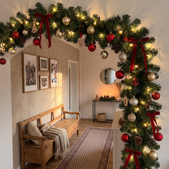 Salcar 3/5/10 m PVC Christmas garland with LED lights 