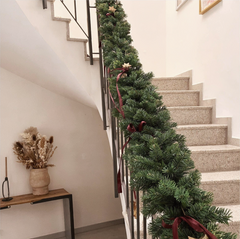 Salcar Christmas Garland Artificial Green PVC – 3m/5m/10m, Realistic Fir Garland for Indoor &amp; Outdoor Use, Decoration for Door, Fireplace &amp; Christmas Tree