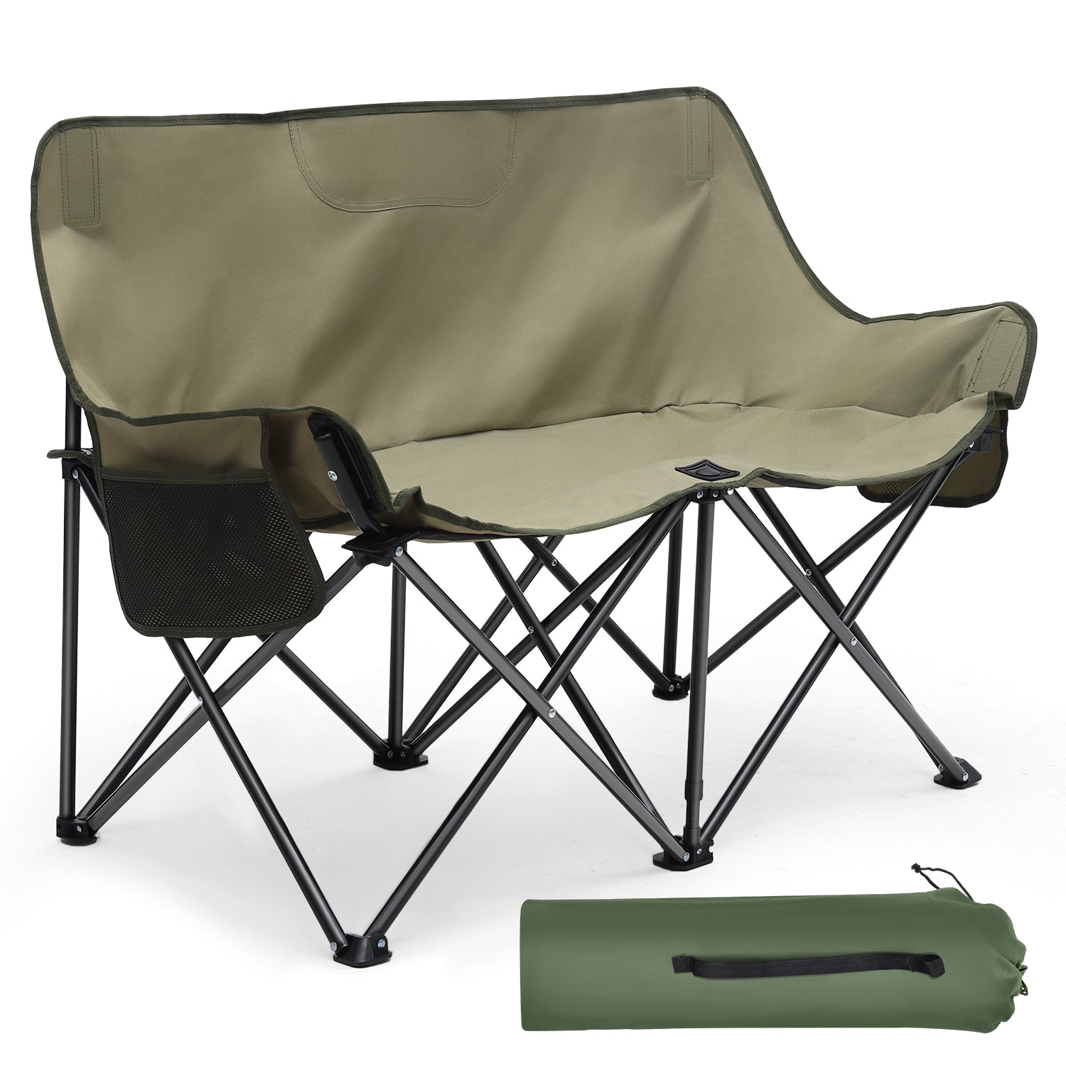 fun camp faltbarer campingstuhl Sunula Faltbarer Campingsofa für 2 Personen, Tragbarer Campingstuhl – sekeymall