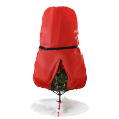 Salcar SALCAR Weihnachtsbaum Aufbewahrung 138 × 185 cm – Weihnachtsbaumtasche für Bäume bis 2,4 m, mit Schnallen, Kordelzug & Kartenschlitz, Wasserdicht & Reißfest