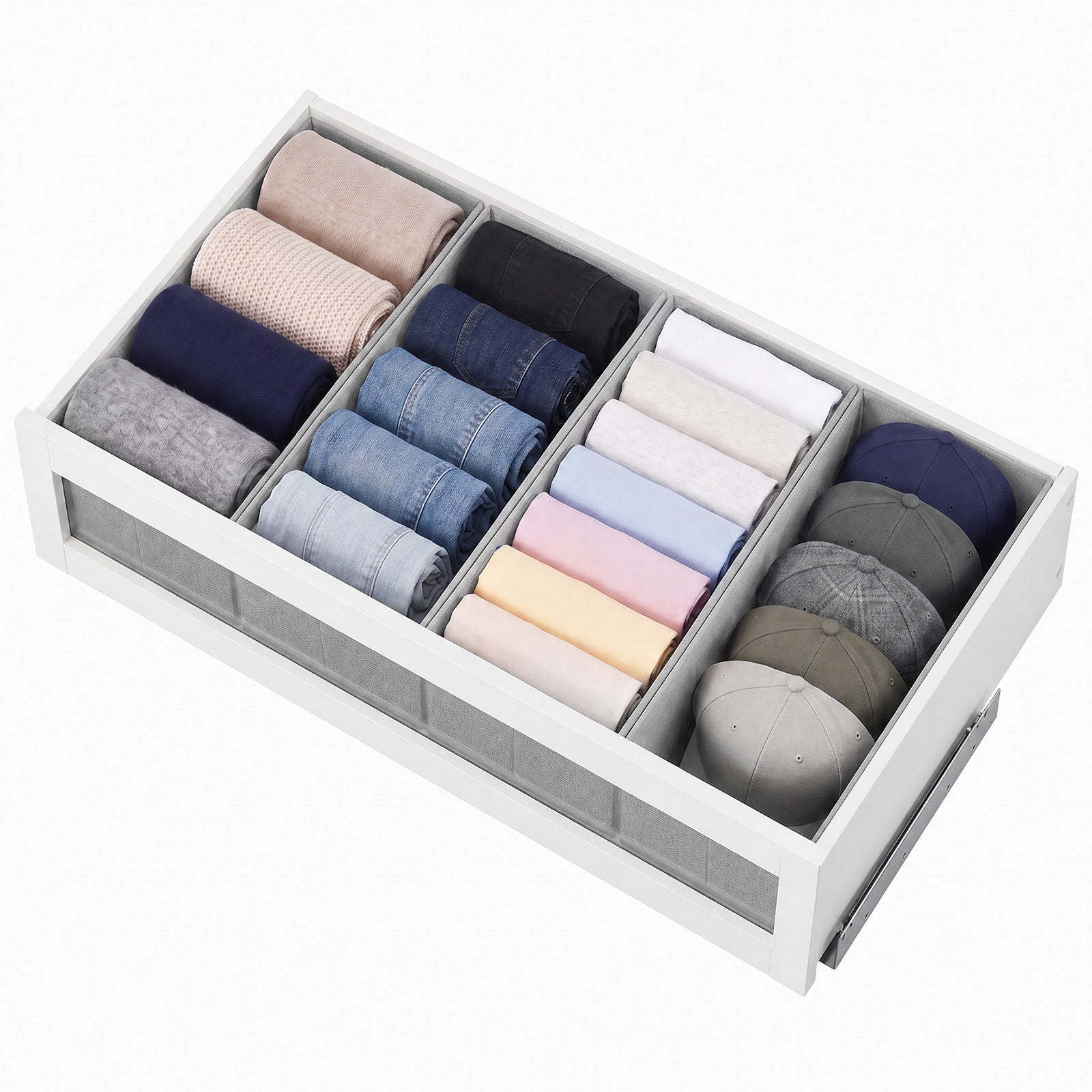 Sekey Schubladen Organizer 2er Set – Faltbare Aufbewahrungsboxen aus V – sekeymall