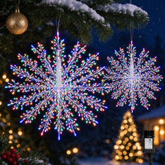 Salcar LED Feuerwerk Lichterkette 532/1250 LEDs – Ø 30/60 cm, Bunt, mit Timer, IP44 für Weihnachten, Hochzeit & Party