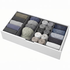 Sekey Schubladen Organizer – 17,5 × 35 × 11 cm, faltbare Stoffboxen ohne Fächer für Kommode & Kleiderschrank