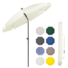 Sekey 200 cm parasol with protective cover, sun protection UV50+