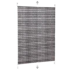 Sekey Plissee ohne Bohren, Lichtschutz Rollo Klemmfix aus Vliesstoff für Fenster & Türen,  in dunkelgrau