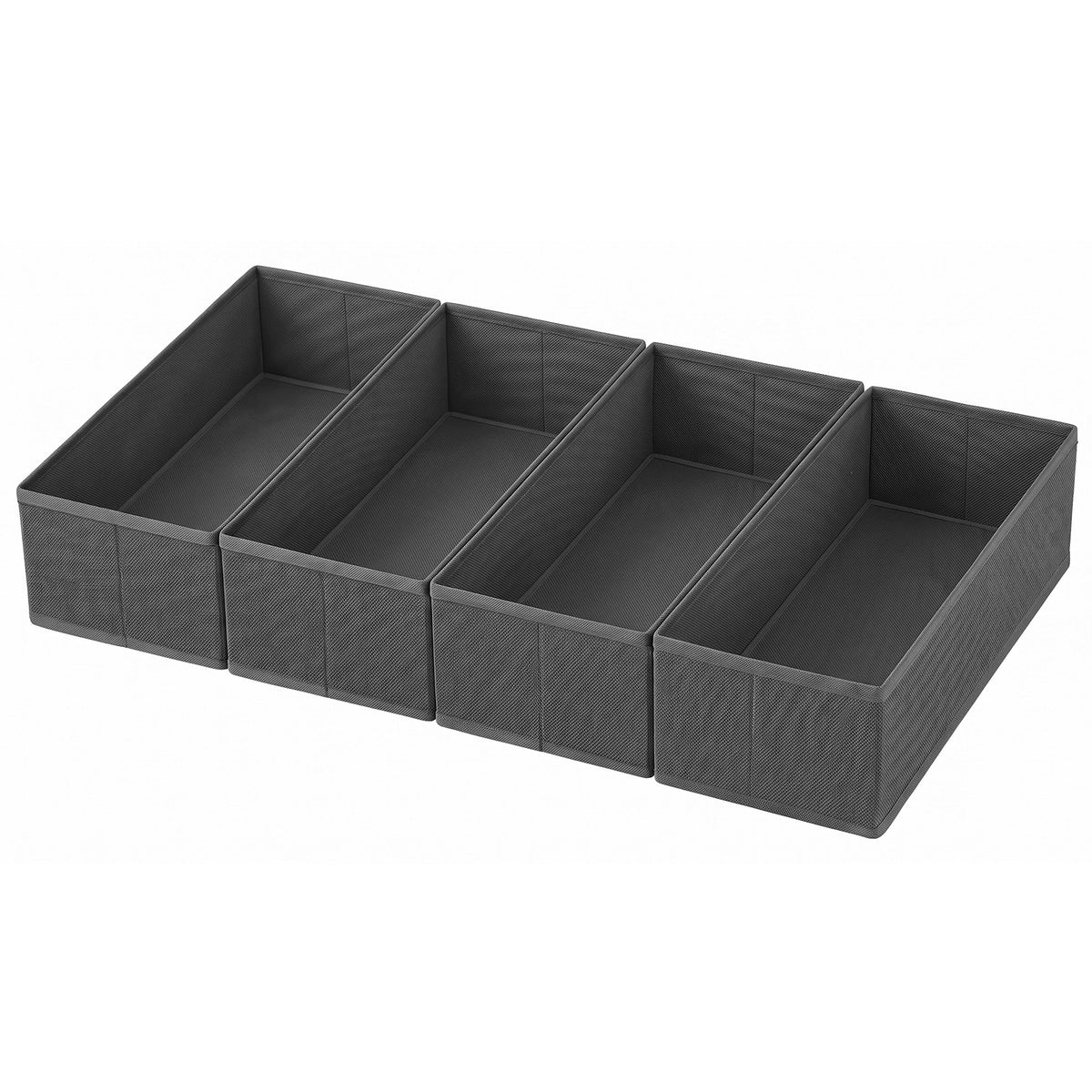 Sekey Schubladen Organizer – 17,5 × 35 × 11 cm, faltbare Stoffboxen ohne Fächer für Kommode & Kleiderschrank
