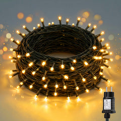 Salcar LED Lichterkette Weihnachten Warmweiß, 5–30 m, 50–300 LEDs, IP44 Outdoor, 8 Modi, Timer & Memory