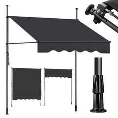 balkon markise 280 cm breit Sekey Klemmmarkise ohne Bohren in 150–350 cm Breite, 130 cm Ausfall, 0 – sekeymall