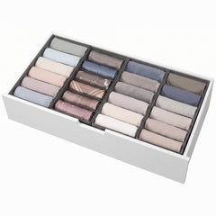 Sekey Schubladen Organizer – 17,5 × 35 × 11 cm, faltbare Stoffboxen mit Längsfächern