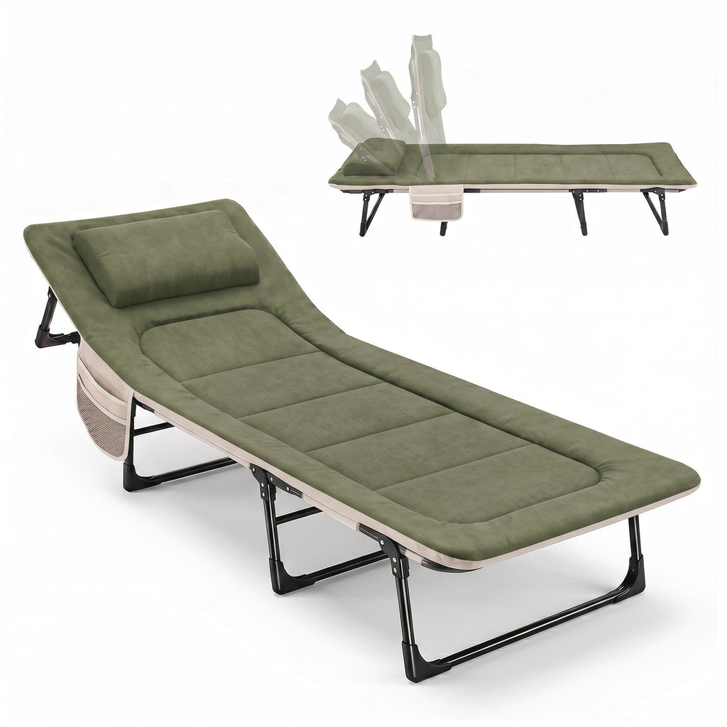 faltbett camping Sekey Faltbett klappbar mit Matratze & Kissen 193x70 cm – verstellbare – sekeymall