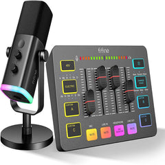 FIFINE XLR Gaming Audio Mixer, individual control