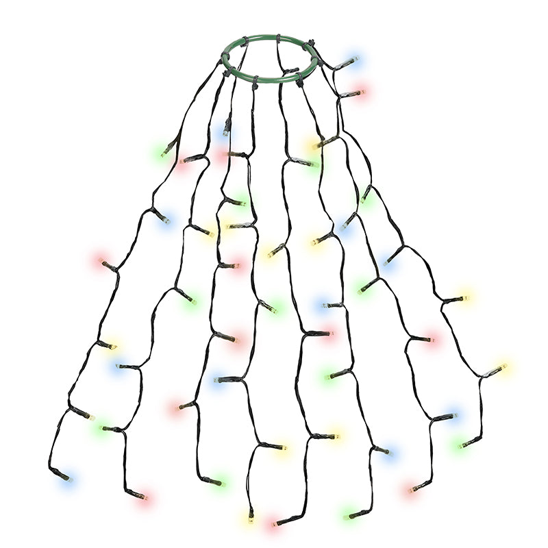 Salcar 3 m LED Christmas tree lights, with 10 strands, 350 LEDs, 31V GS certified power supply