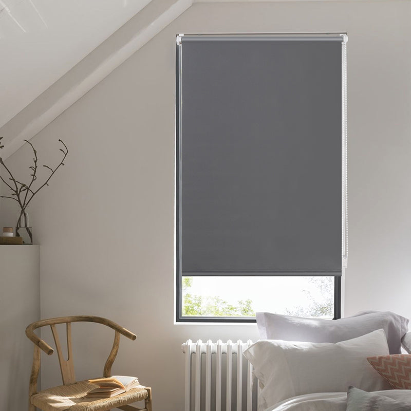 Sekey blackout blind, double-sided, same color and no drilling, dark gray