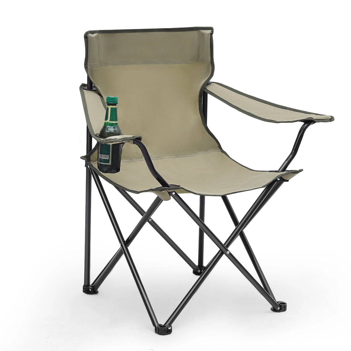Sunula faltbarer Campingstuhl, ultraleicht, 1,65 kg, mit Getränkehalter, Tragetasche, kompakt klappbar, ideal für Camping, Garten und Ausflüge