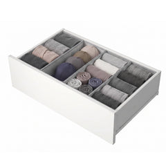 Sekey Schubladen Organizer 2er Set – 17,5 × 41 × 11 cm, faltbare Stoffboxen aus Vlies, ohne Fächer