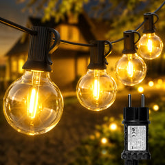 Salcar LED Lichterkette Outdoor – 7 m / 15 m / 23 m, 2700 K Warmweiß, Timer, IP44, Erweiterbar