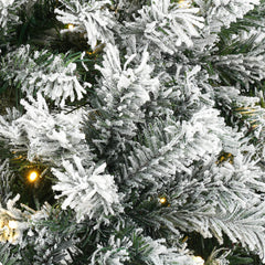 Salcar 180cm Artificial Christmas Tree with Snow and Light, with 250 LEDs and 828 PVC Tips