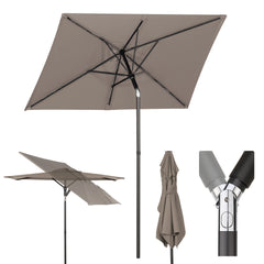 Sekey 180 x 130 cm balcony umbrella rectangular, sun protection UV50+