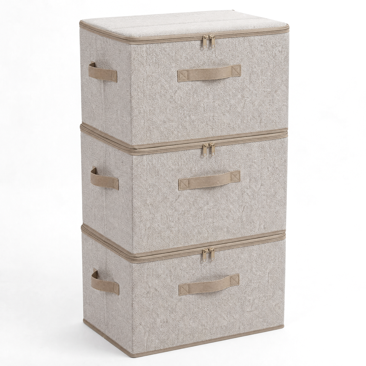 Sekey Aufbewahrungsboxen mit Deckel & Griffen – Faltbare Stoffboxen Or – sekeymall