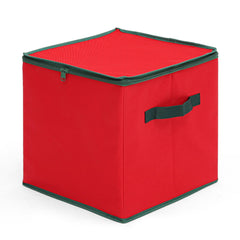 Salcar Aufbewahrungsbox für Weihnachtskugeln – 64 Fächer, stabile Kartontrenner, faltbare Aufbewahrungskiste für Christbaumschmuck & Weihnachtsdeko